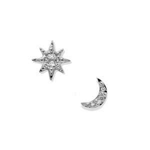 Aztec Moon Crescent & Starburst Mix Studs